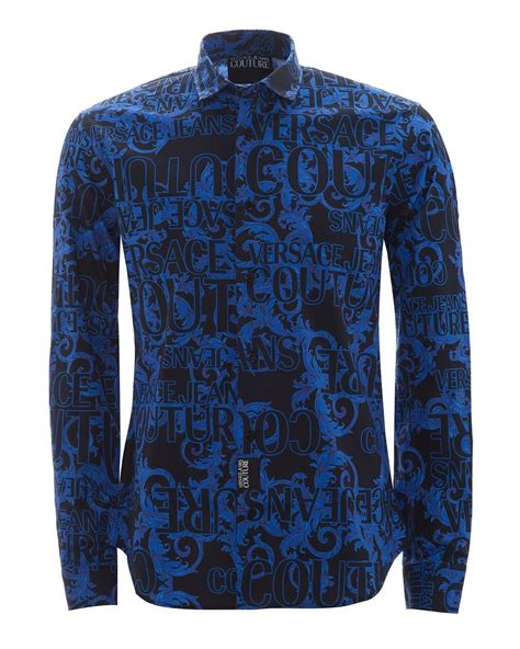 versace jeans signature shirt|Versace Jeans couture men's.